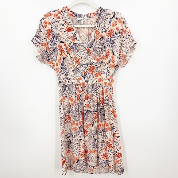 & Other Stories Dresses & Skirts - & Other Stories Palm Abstract Floral Print Mini Dress Sz 4
